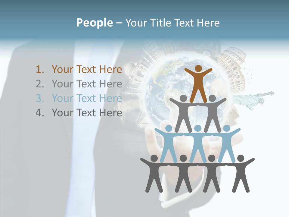 Aircraft Blue Stress PowerPoint Template