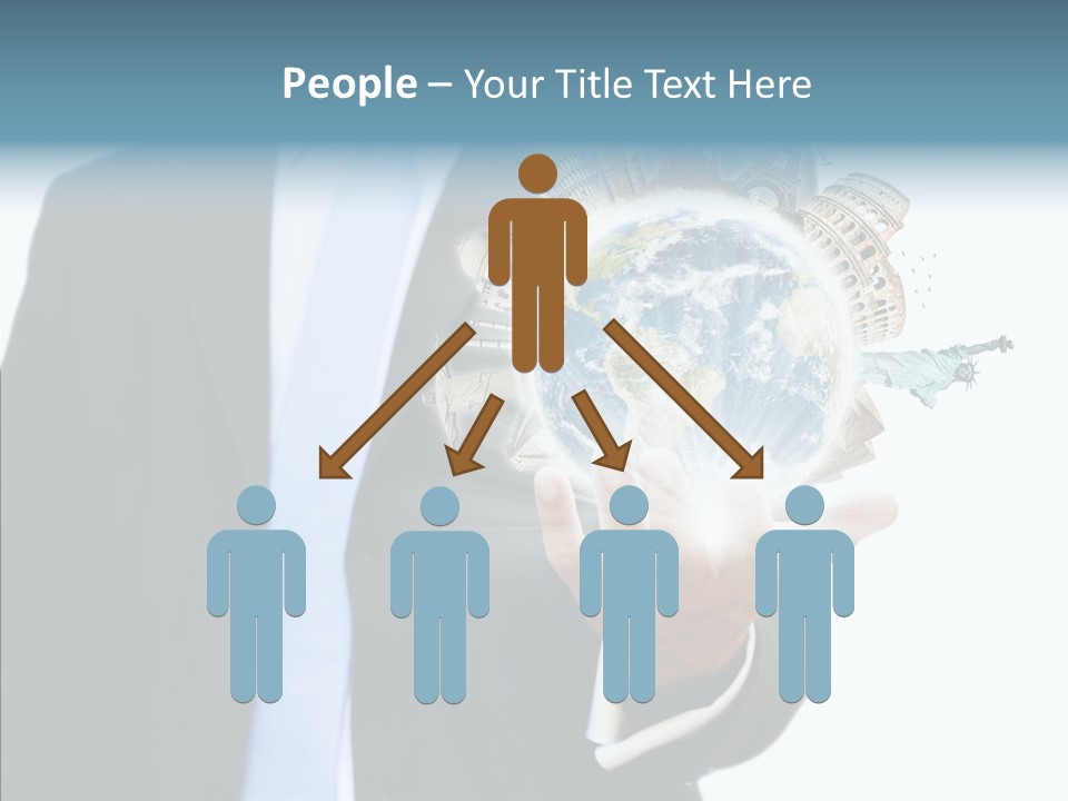 Aircraft Blue Stress PowerPoint Template