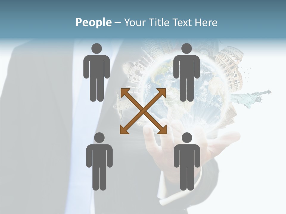 Aircraft Blue Stress PowerPoint Template