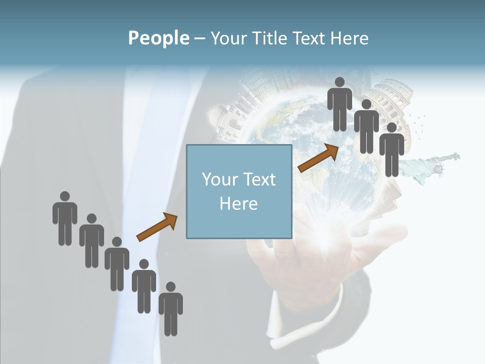 Aircraft Blue Stress PowerPoint Template