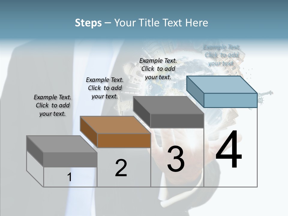 Aircraft Blue Stress PowerPoint Template