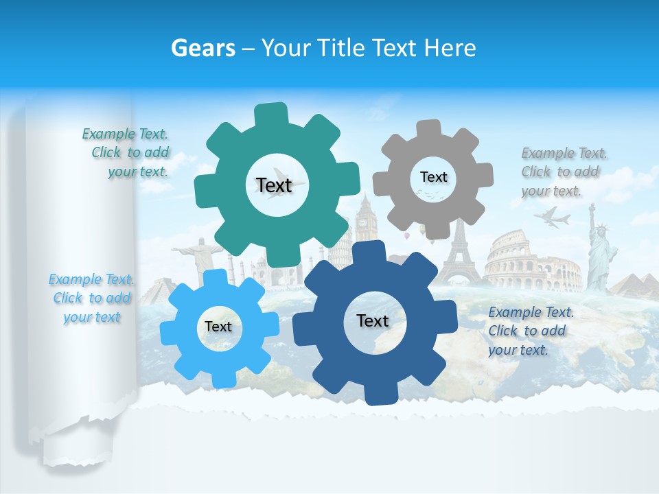 Europe Torn India PowerPoint Template