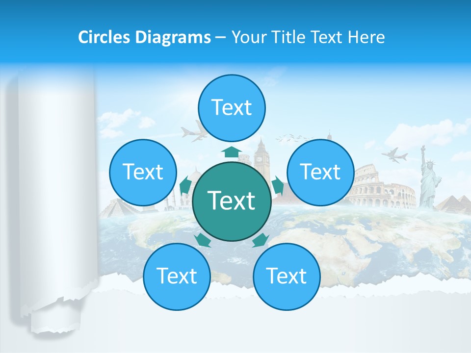 Europe Torn India PowerPoint Template