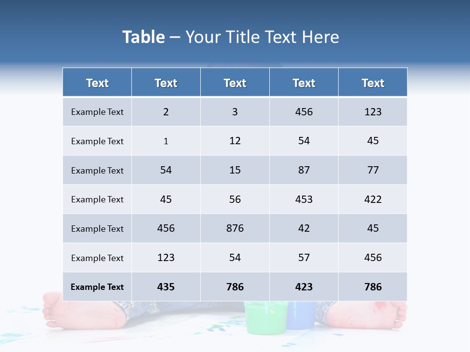 Felice Arte Sfondo Bianco PowerPoint Template