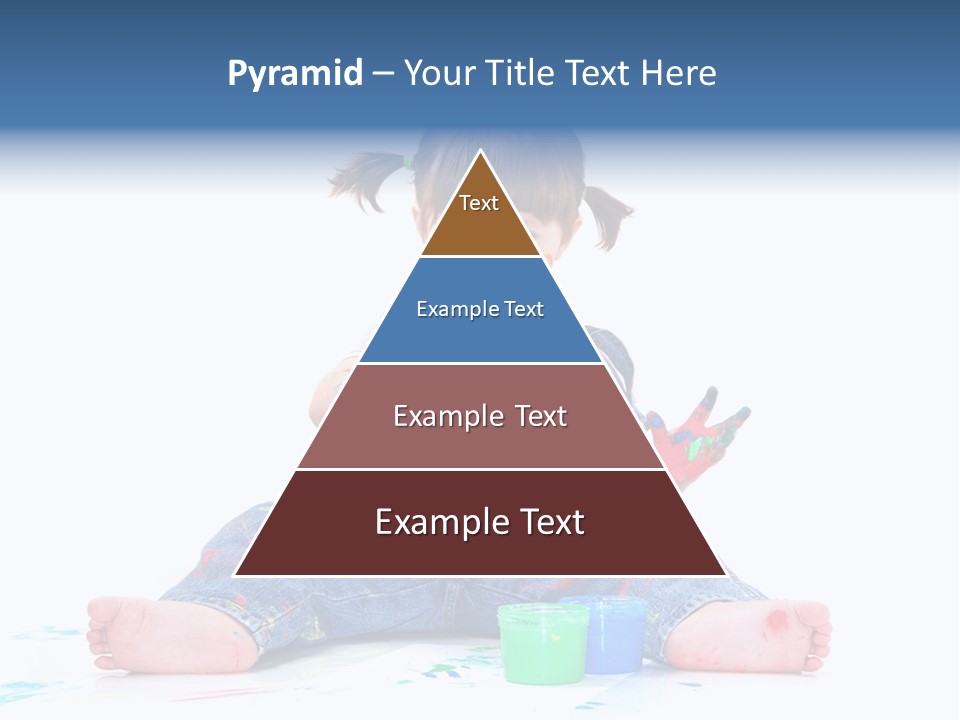 Felice Arte Sfondo Bianco PowerPoint Template