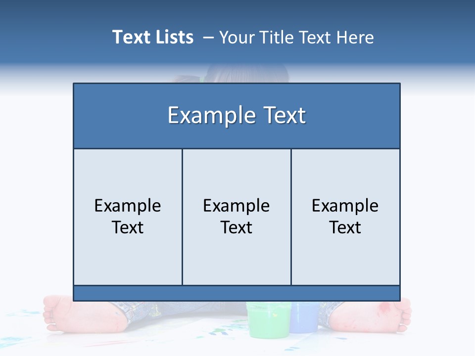 Felice Arte Sfondo Bianco PowerPoint Template