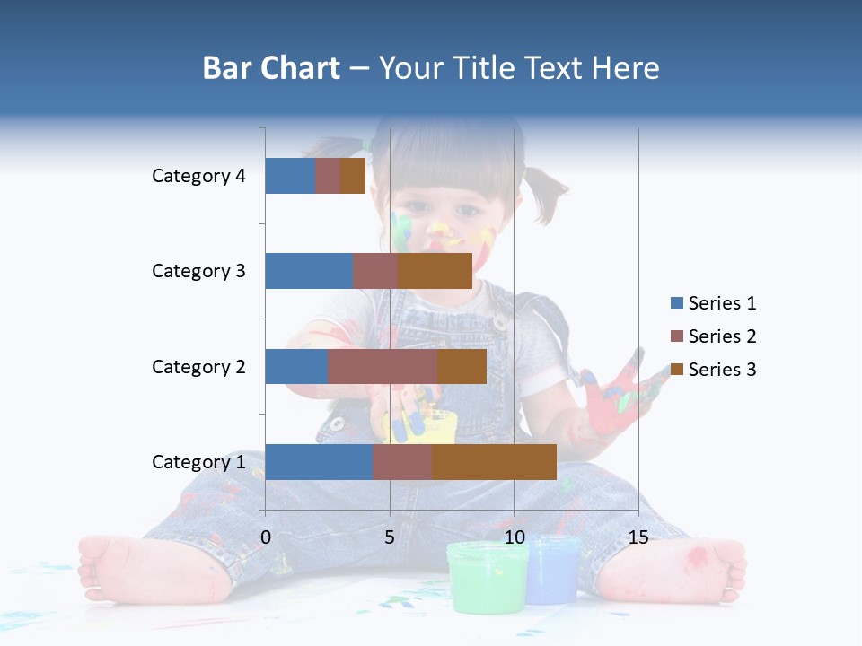 Felice Arte Sfondo Bianco PowerPoint Template