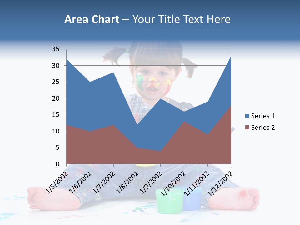 Felice Arte Sfondo Bianco PowerPoint Template