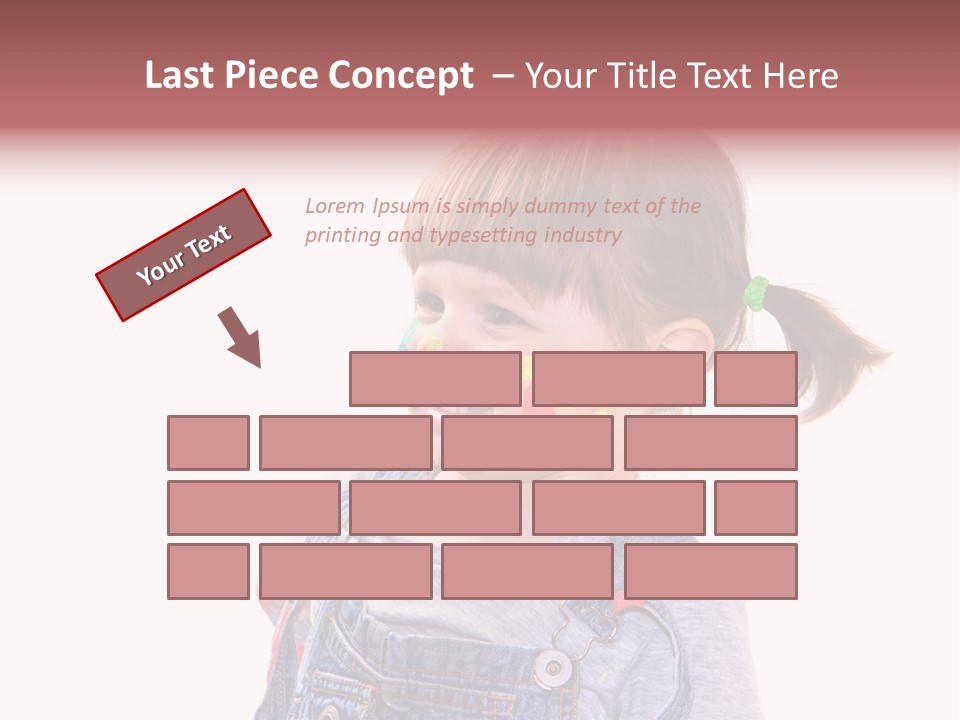 Isolato Sfondo Bianco Pittura PowerPoint Template