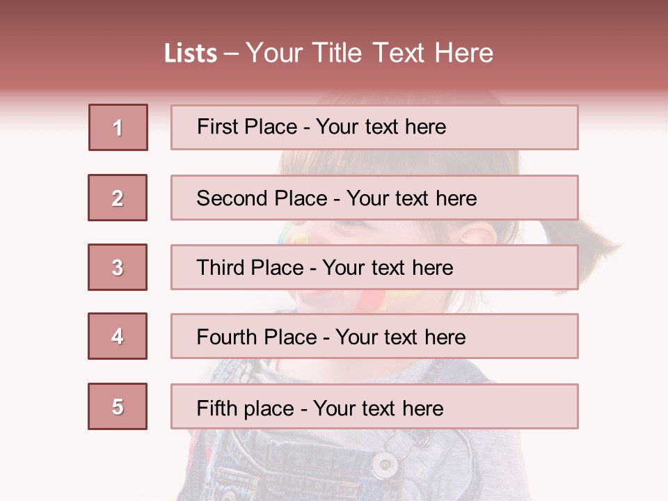 Isolato Sfondo Bianco Pittura PowerPoint Template