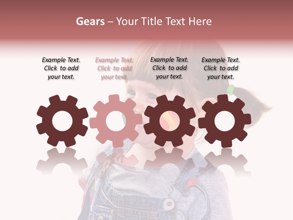 Isolato Sfondo Bianco Pittura PowerPoint Template