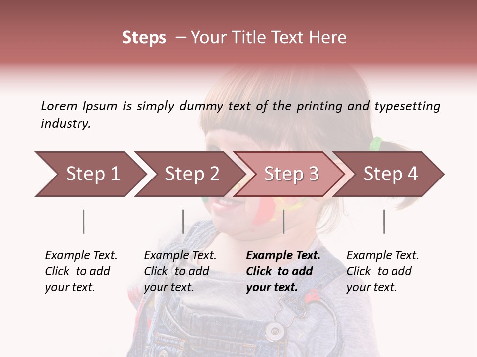 Isolato Sfondo Bianco Pittura PowerPoint Template