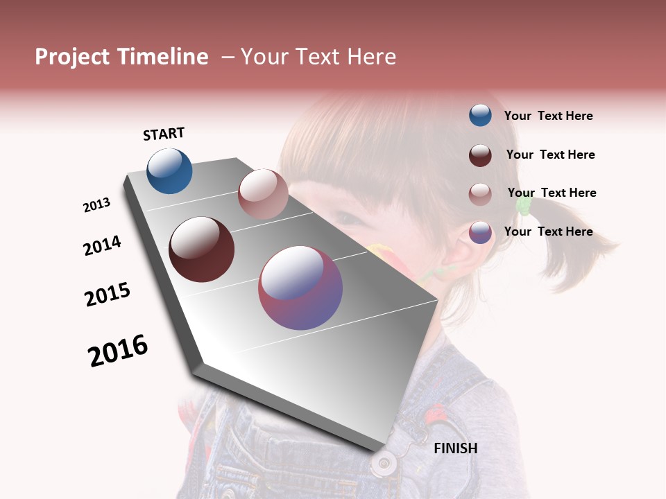 Isolato Sfondo Bianco Pittura PowerPoint Template