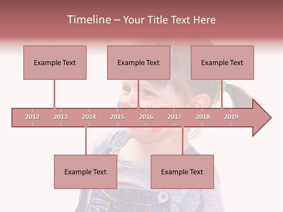 Isolato Sfondo Bianco Pittura PowerPoint Template