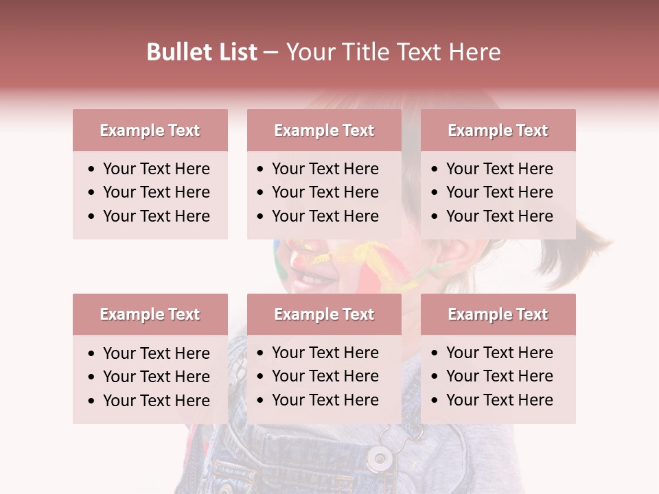 Isolato Sfondo Bianco Pittura PowerPoint Template