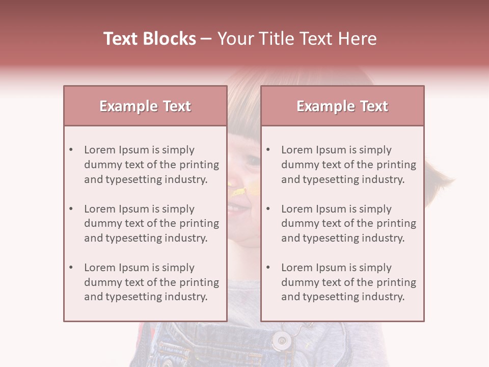 Isolato Sfondo Bianco Pittura PowerPoint Template