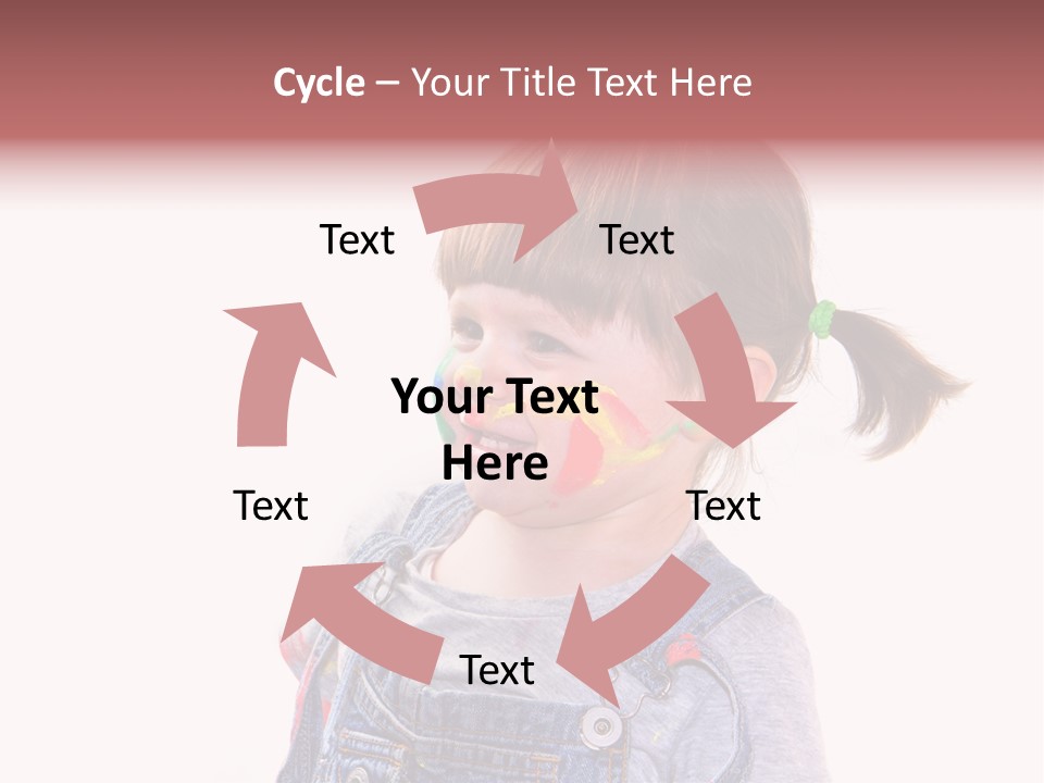 Isolato Sfondo Bianco Pittura PowerPoint Template