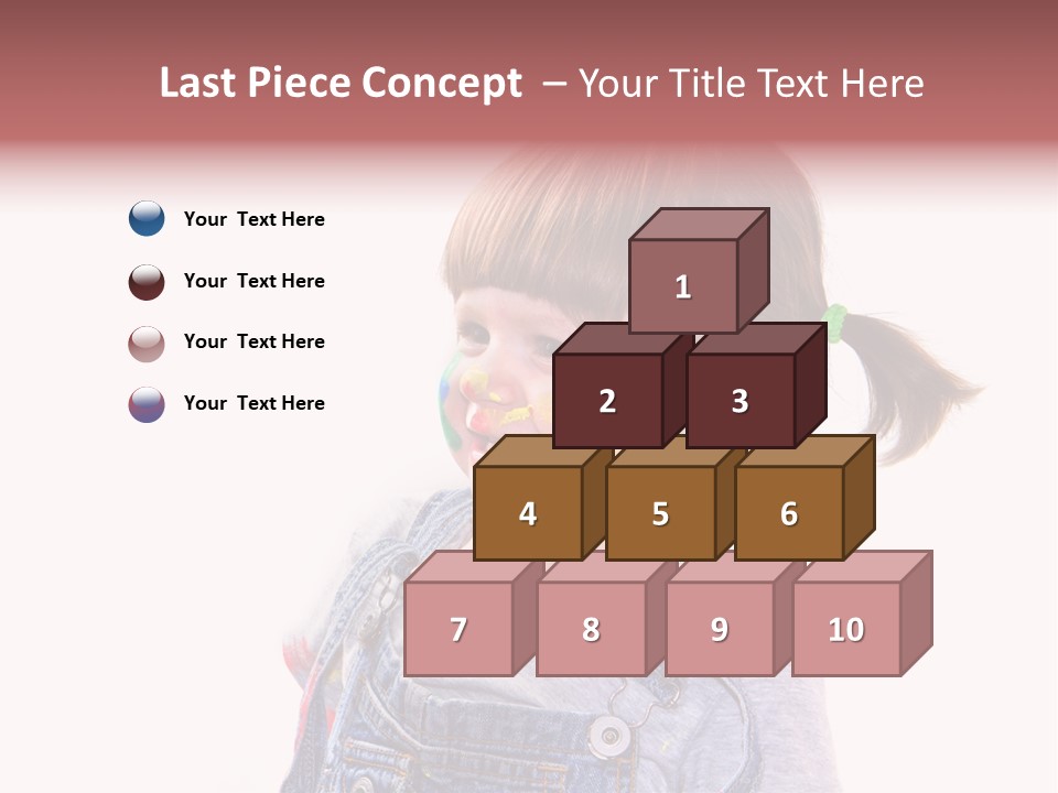 Isolato Sfondo Bianco Pittura PowerPoint Template