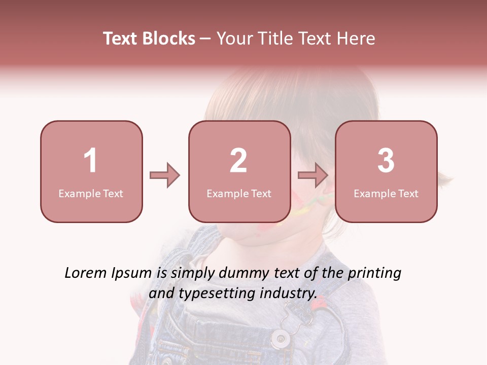 Isolato Sfondo Bianco Pittura PowerPoint Template