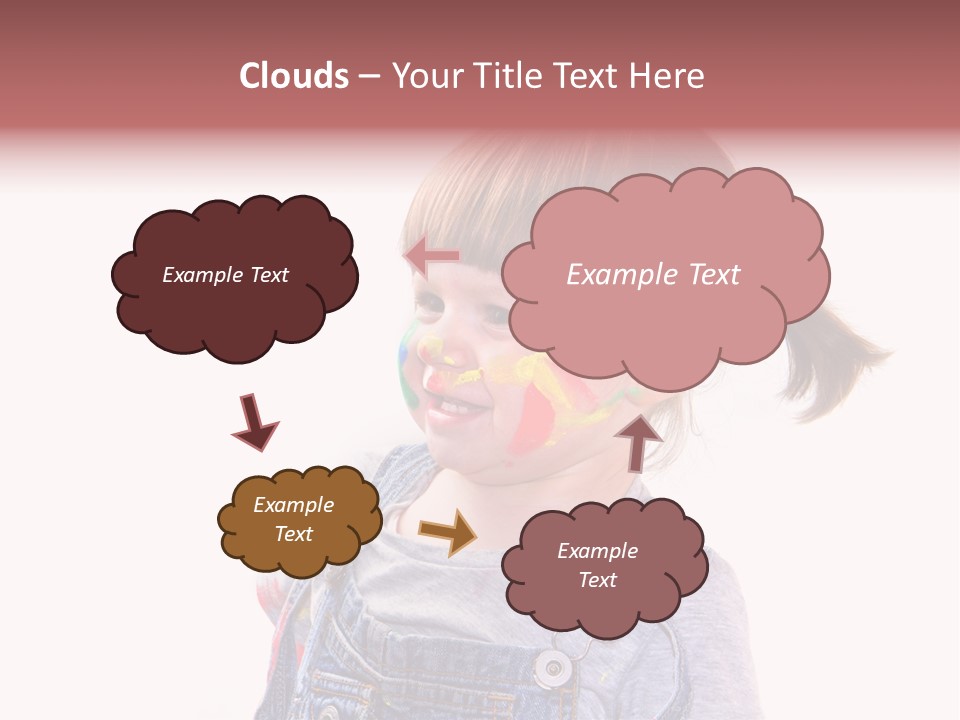 Isolato Sfondo Bianco Pittura PowerPoint Template