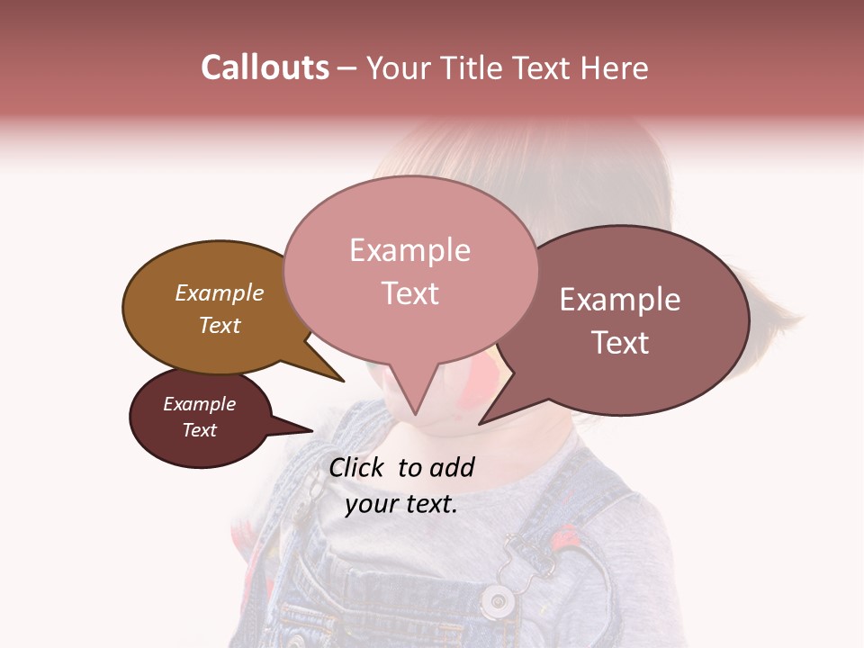 Isolato Sfondo Bianco Pittura PowerPoint Template