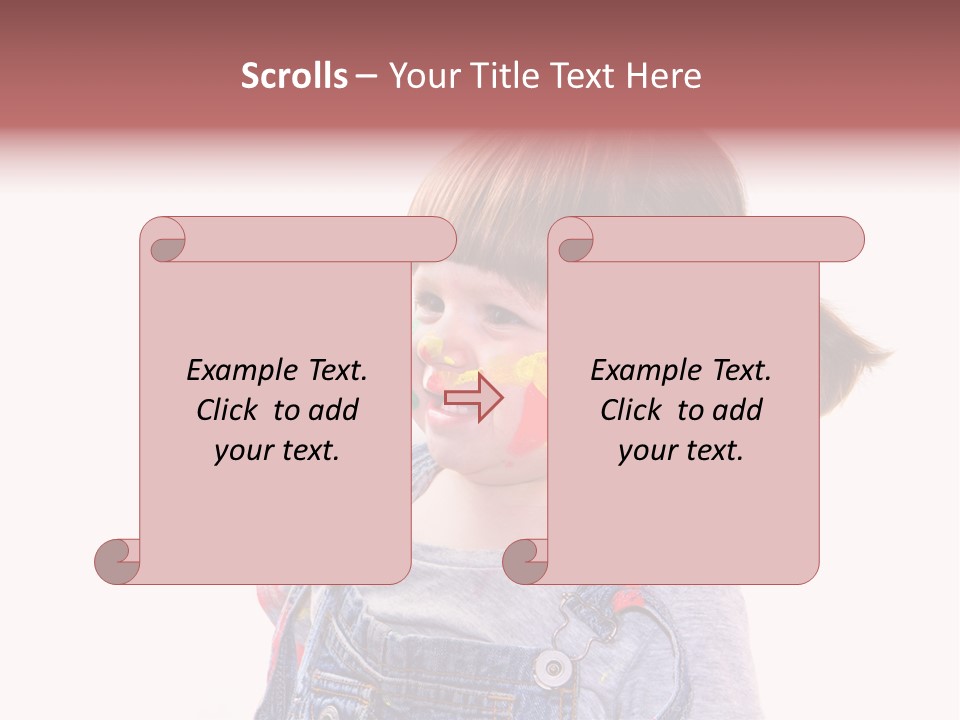 Isolato Sfondo Bianco Pittura PowerPoint Template