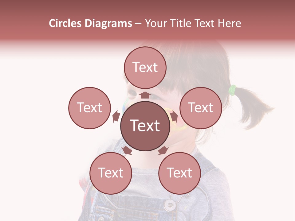 Isolato Sfondo Bianco Pittura PowerPoint Template