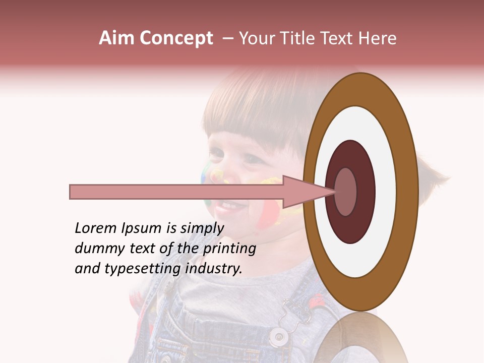 Isolato Sfondo Bianco Pittura PowerPoint Template