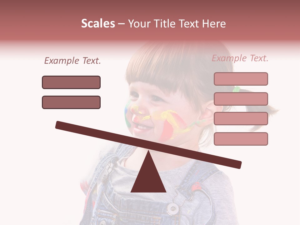 Isolato Sfondo Bianco Pittura PowerPoint Template