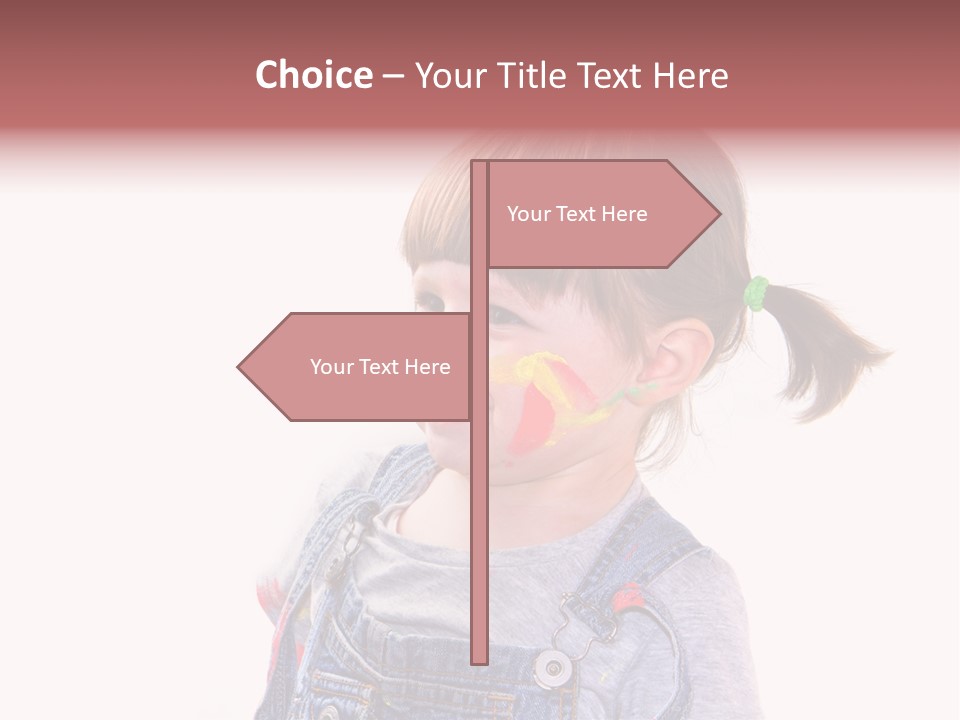 Isolato Sfondo Bianco Pittura PowerPoint Template