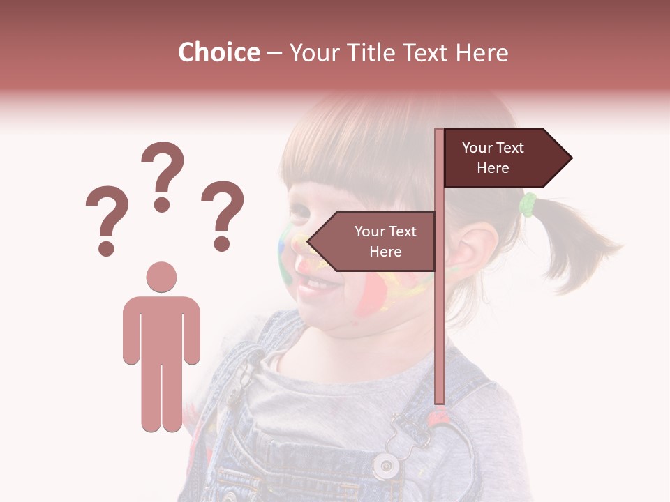 Isolato Sfondo Bianco Pittura PowerPoint Template