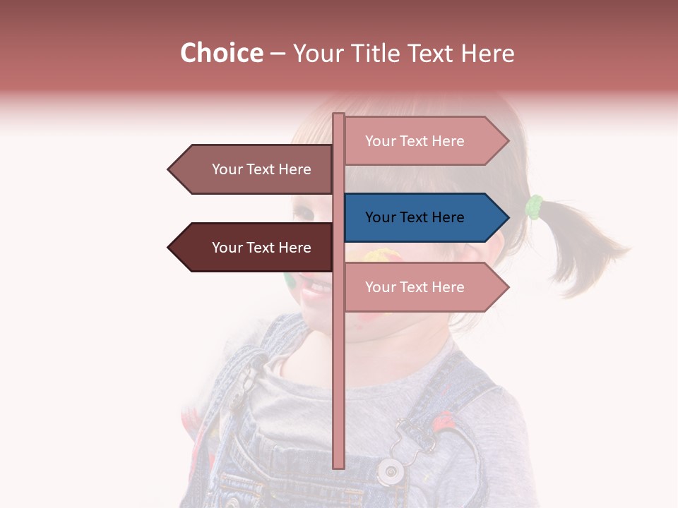 Isolato Sfondo Bianco Pittura PowerPoint Template