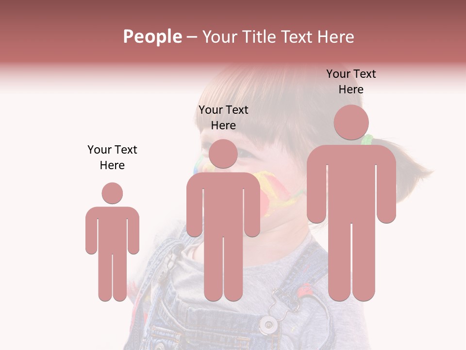 Isolato Sfondo Bianco Pittura PowerPoint Template