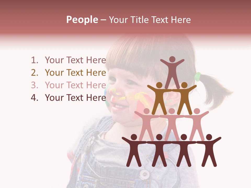 Isolato Sfondo Bianco Pittura PowerPoint Template