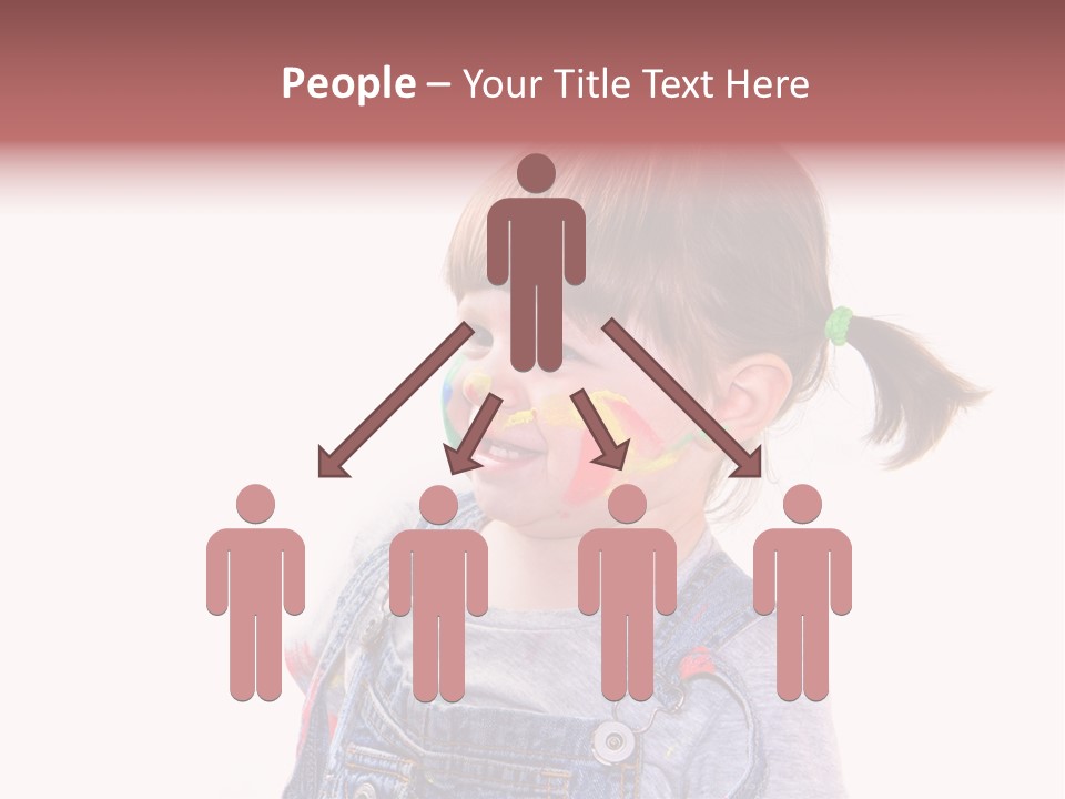 Isolato Sfondo Bianco Pittura PowerPoint Template