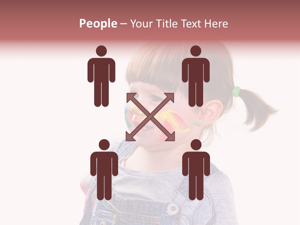 Isolato Sfondo Bianco Pittura PowerPoint Template