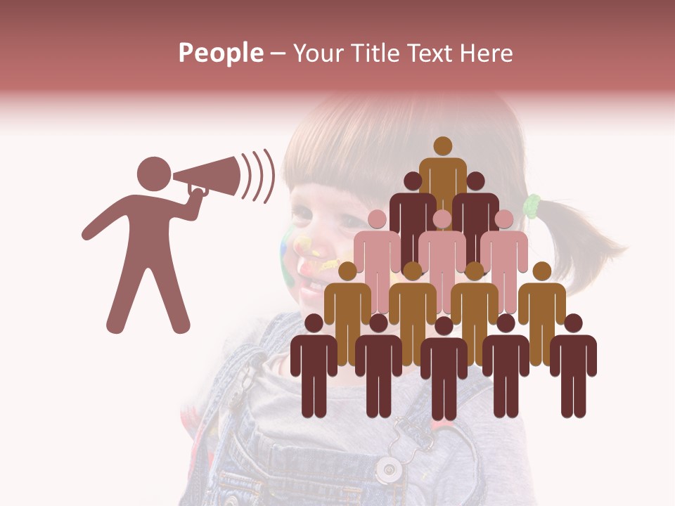 Isolato Sfondo Bianco Pittura PowerPoint Template