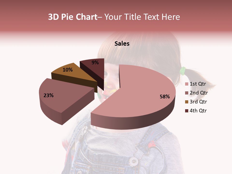 Isolato Sfondo Bianco Pittura PowerPoint Template