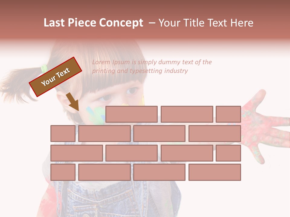 Artista Bambino Colori PowerPoint Template