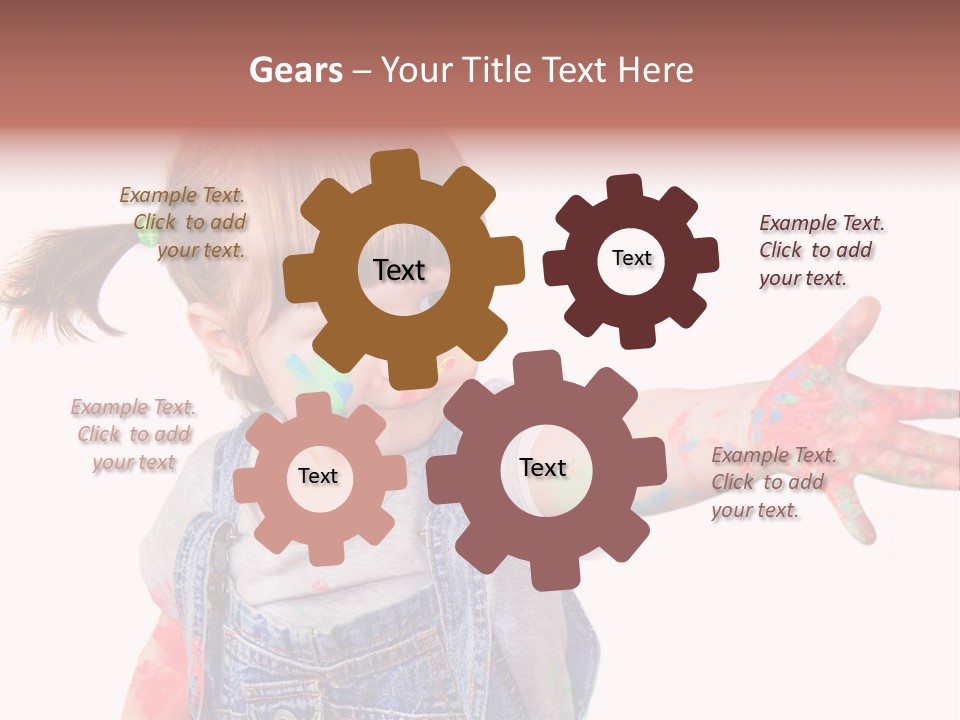 Artista Bambino Colori PowerPoint Template