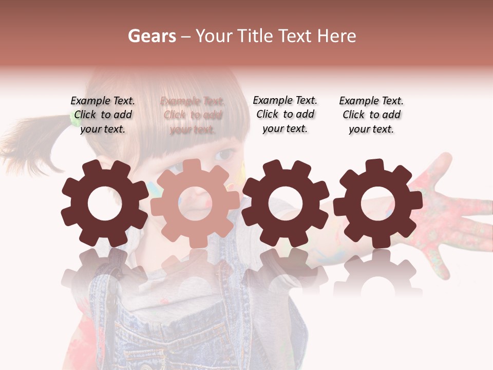 Artista Bambino Colori PowerPoint Template