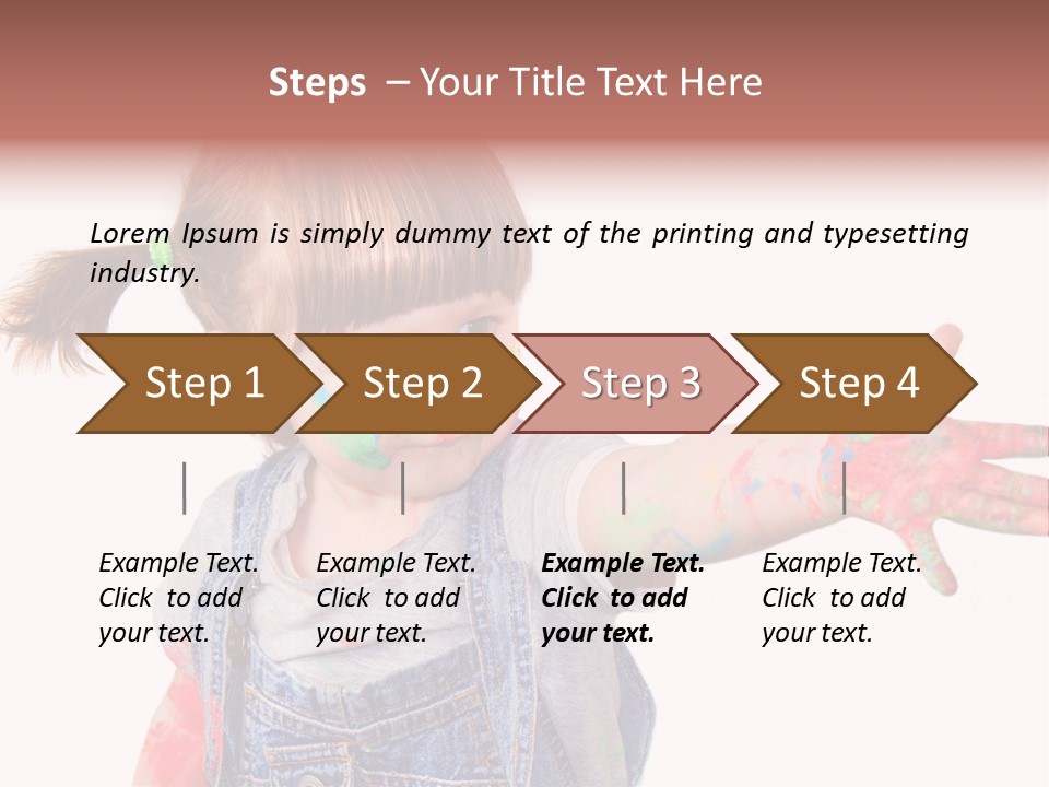Artista Bambino Colori PowerPoint Template