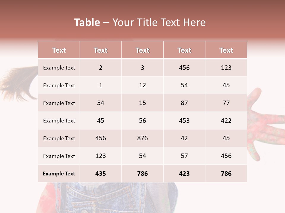 Artista Bambino Colori PowerPoint Template