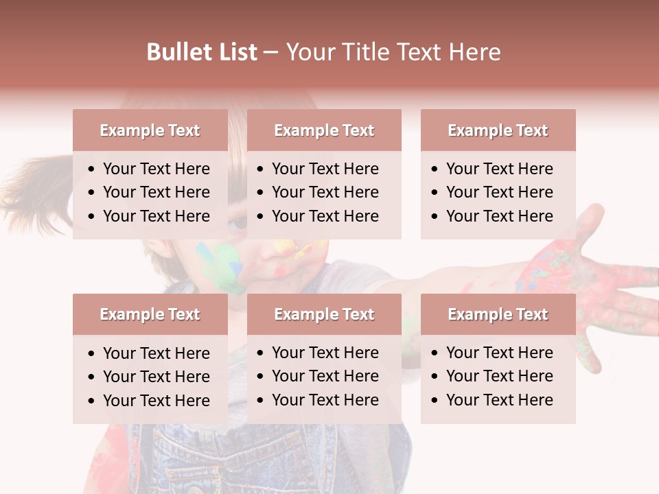 Artista Bambino Colori PowerPoint Template