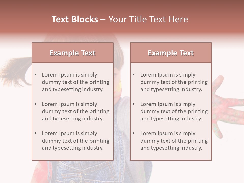 Artista Bambino Colori PowerPoint Template