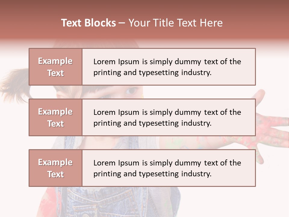 Artista Bambino Colori PowerPoint Template