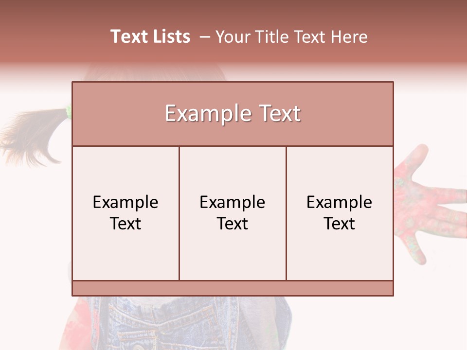Artista Bambino Colori PowerPoint Template
