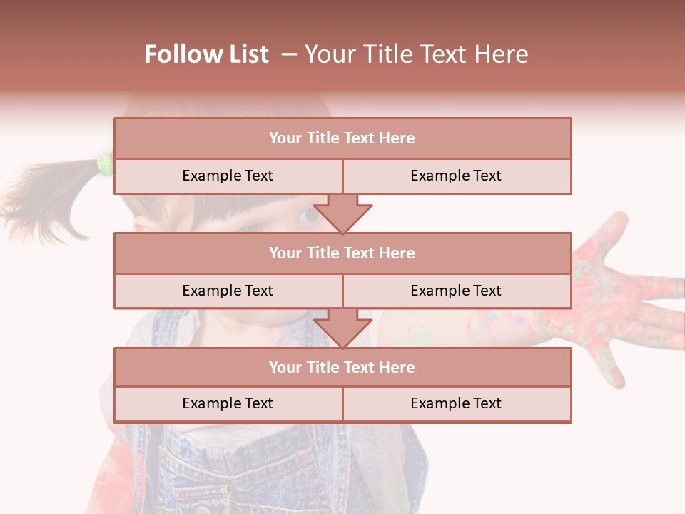 Artista Bambino Colori PowerPoint Template