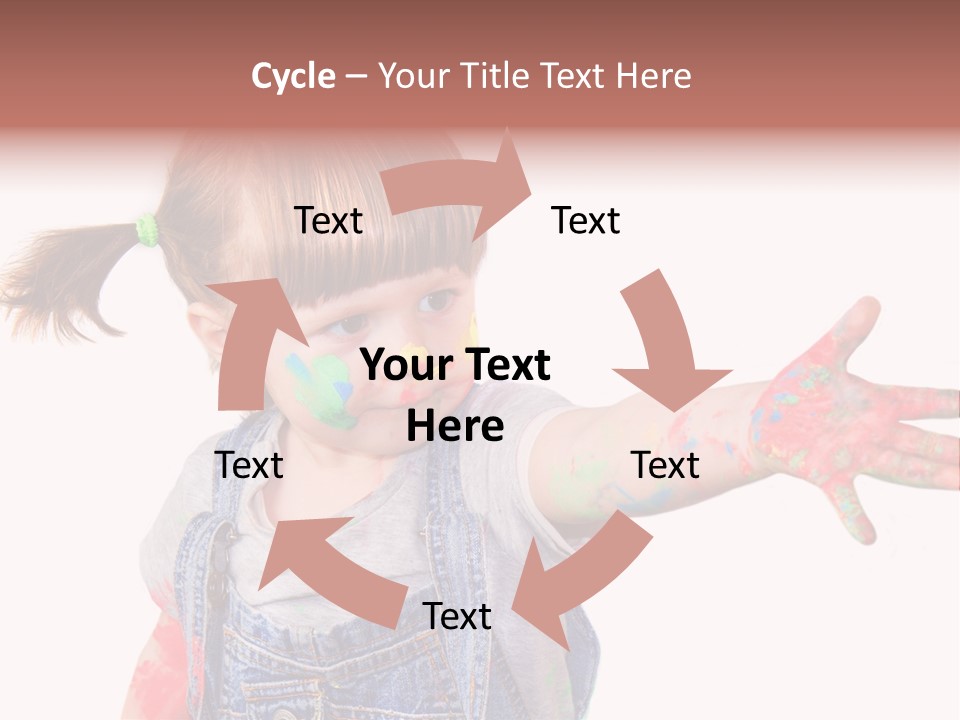 Artista Bambino Colori PowerPoint Template