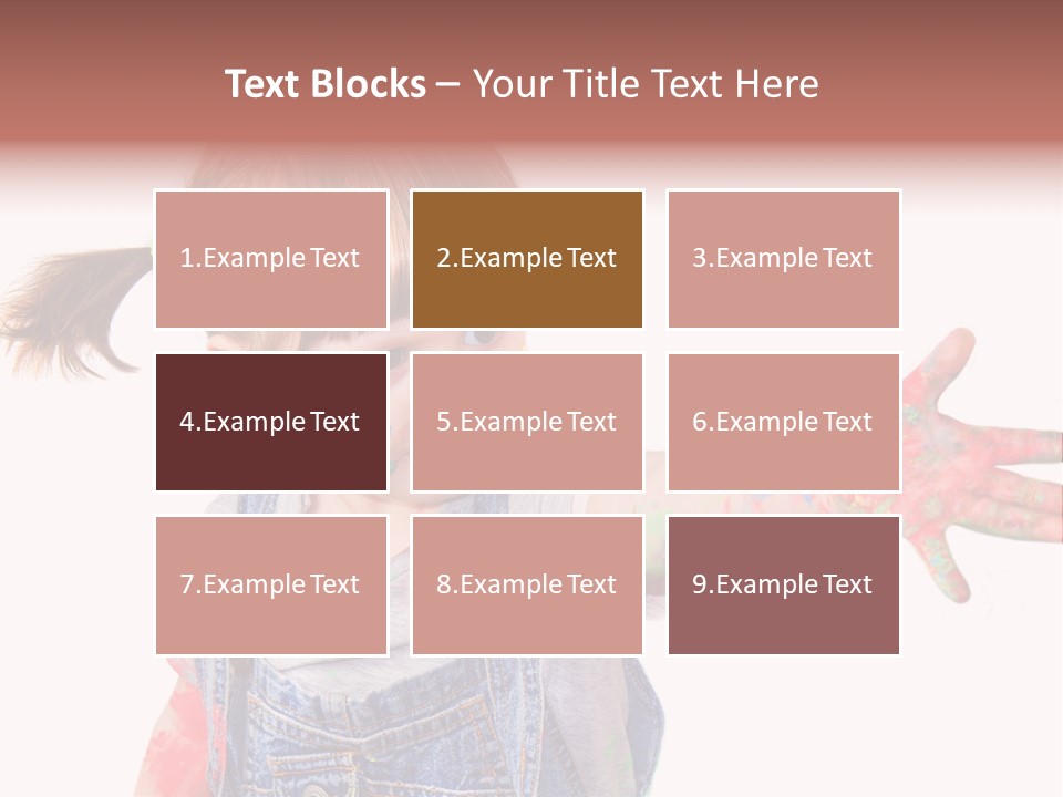 Artista Bambino Colori PowerPoint Template